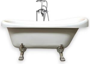 Vasca da Bagno retrò 170 x 80cm – Margherita piedi oro con Miscelatore