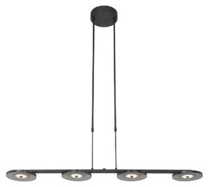 Steinhauer - lampada a sospensione - Turound - nero - vetro metallo - lampada di design - LED - 3512ZW
