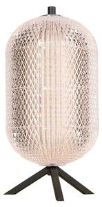 Mexlite - lampada da tavolo - Geripu - argento nero - plastica metallo - Ø 15cm - LED - 3841ZW