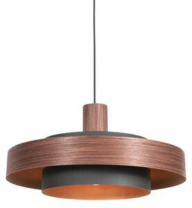 Anne Lighting - lampada a sospensione - Flinter - marrone - metallo - Ø 50cm - E27 - 3329E