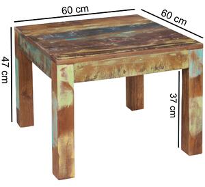 Couchtisch KALKUTTA 60 x 47 x 60 cm | Massivholz
