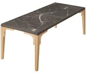 TecTake GmbH 404805 tavolo in rattan foggia - naturale