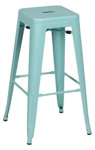 Set di sedie da bar turchese in metallo 2 pz (altezza della seduta 76,5 cm) – Ixia