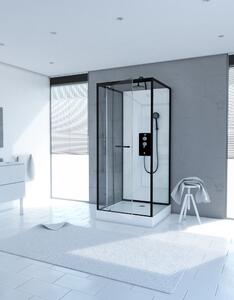 Doccia completa MARWELL cabina doccia prefabbricata City 90x90 x 230 cm - set completo incl. piatto doccia e rubinetto - doccia completa con ingresso anteriore