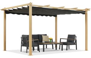 Pergola da terrazzo Barbados 3x4 m Garden Point in legno-antracite