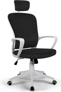 Sedia da ufficio in tessuto con linee ergonomiche e poggiatesta in design Sepang