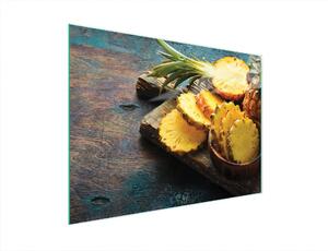 Tagliere in vetro 40x30 ananas