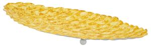 Svuotatasca Drop Yellow, forme organiche e finitura blu profondo Dimensioni 57x27x h 5 cm -0,6 kg, colore giallo