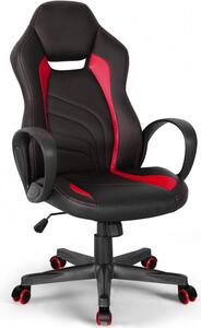 Sedia da ufficio ergonomica in ecopelle in stile sportivo da corsa Buriram Fire