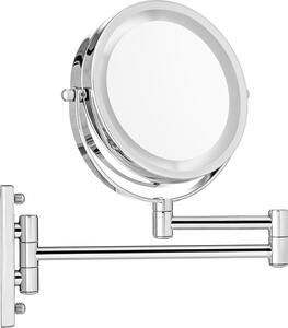 Specchio da parete con ingrandimento Specchio per il trucco illuminato a LED