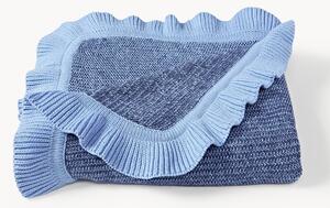 Coperta in cotone con volant Pansy