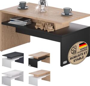 CASARIA® Tavolino Salotto da Divano 95x55x50cm Mobiletto Basso in Legno Carico Max 50kg Tavolo Moderno Soggiorno da Caffé da Pranzo Coffe Table Letto