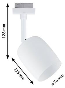 Paulmann URail Blossom faretto, bianco segnale, metallo, vetro, G9 Blossom, dimmerabile, Bianco / Opale, Soggiorno / Sala da pranzo, Vetro, Moderno