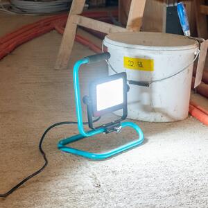 EGLO Faretto da esterno a LED Avelar, nero/turchese, larghezza 32 cm, metallo Avelar, Nero, Alluminio