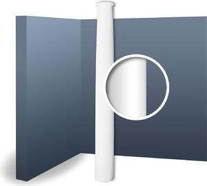 Orac Decor K1102 Luxxus Stucco Fusto della colonna Forma rotonda classica Materiale espanso duro Leggero Stabile Bianco | 2,01 metri