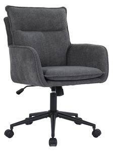 Home Deluxe CORA sedia da ufficio 100 x 60 x 70 cm in tessuto antracite - regolabile in altezza | sedia da scrivania, sedia direzionale