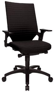 Topstar® AU200ABi0 Sedia girevole Autosyncron 2 parti in plastica e base nero nero