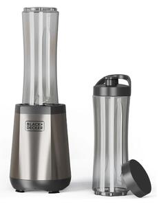 Black & Decker Frullatore con Bicchiere Potenza 500W Capacit 0,6 Litri colore Inox/Black - BXJB1204E