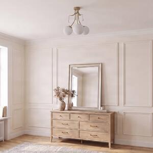 Plafoniera soffitto Celeste Milagro Lighting, dimmerabile, Ottone / Oro, Soggiorno / Sala da pranzo, Metallo, Plafoniera