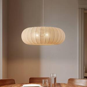 Lampada a sospensione Helin Lindby, dimmerabile, Crema / Ambra, Soggiorno / Sala da pranzo, Tessuto / Stoffa / Seta, Scandinavo, Lampada a sospensione