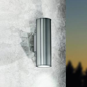 EGLO Applique da esterni Riga, Alluminio / Grigio / Zincato, Acciaio Inox, Moderno, Applique da esterni