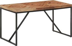 Tavolo da pranzo rettangolare mobili per sala da pranzo design industriale tavolo da cucina tavolo da sala da pranzo tavolo bistrot per soggiorno sala da pranzo ufficio piano del tavolo in legno massiccio acciaio