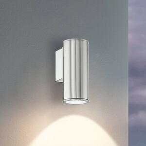 EGLO Applique da esterni Riga, Alluminio / Grigio / Zincato, Acciaio Inox, Moderno, Applique da esterni