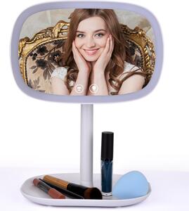 Specchio LED per il trucco con lente d'ingrandimento 10X bianco