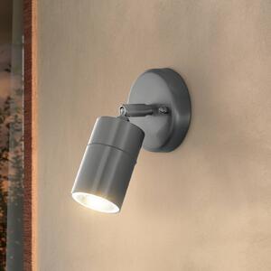 EGLO Applique da esterni Stockholm, Alluminio / Grigio / Zincato, Acciaio Inox, Moderno, Applique da esterni