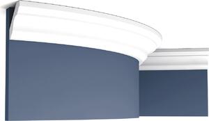 Orac Decor C215F Luxxus Modanatura angolare flessibile Modanatura per soffitto Modanatura per stucco Modanatura decorativa Modanatura per soffitto-parete | 2 metri