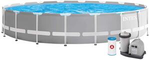 Piscina "Prism Frame" Rotonda C/Telaio Portante C/Pompa Cm.549X122H. - capacità lt.24311 - peso kg.99,7 (26732)