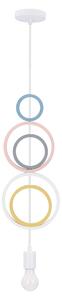 Lampada a sospensione per la stanza dei bambini HOOPS 1 - 1xE27, 20W, multicolore