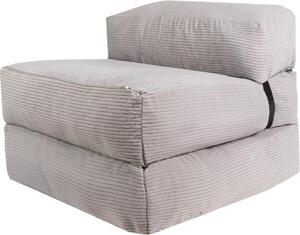 Pouf letto sfoderabile 70x190 cm BANANAIR grigio chiaro