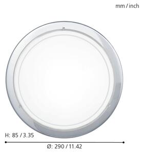 EGLO 83155 - Plafoniera PLANET1 1xE27/60W