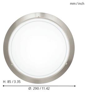 Eglo 32094 - Plafoniera LED PLANET LED/11W/230V 3000K cromo opaco