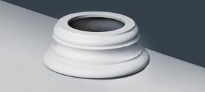 Orac Decor K1152 Luxxus Plinto a colonna in stucco Rotondo Materiale in schiuma dura di alta qualità Leggero e stabile | 12 Cm