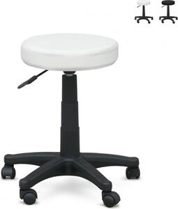 Sgabello Roll Sgabello da lavoro Sedia da ufficio Sgabello Speedy - Bianco