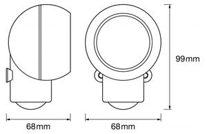 Ledvance -Luce LED orientabile da esterno con sensore SPYLUX LED/0,3W/3xAA IP43