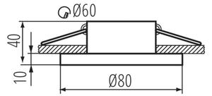 Kanlux 33123 - Luce da incasso per bagno FLINI 10W IP44 bianca