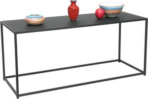 DanDiBo Tavolino da caffè nero in metallo quadrato 110x50x40 cm Tavolino da salotto 96470 Tavolo Tavolo da divano Tavolo da salotto Moderno