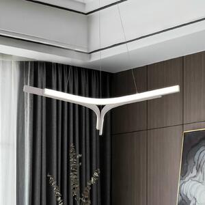 Viokef Lampada LED a sospensione Alta, color argento, Ø 70 cm, metallo Alta, Cromo / Argento, Soggiorno / Sala da pranzo, Alluminio, Moderno