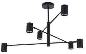 Lampada a sospensione Snow nera 6xGU10x10W in metallo, dimensioni: 44,5x80x80 cm, IP20, Light Prestige