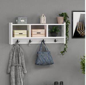 Appendiabiti da parete STAR 35x76 cm bianco