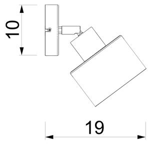 Faretto da parete PARKLA 1xE27/15W/230V nero/oro