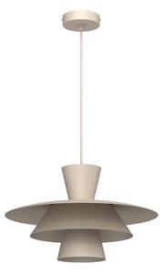 Lampada a sospensione con cavo PLATO 1xE27/15W/230V beige