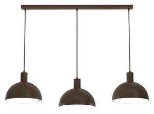 Lampadario a sospensione con cavo HANDA 3xE27/15W/230V marrone