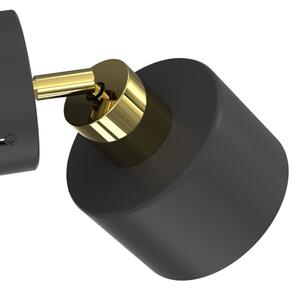 Faretto da parete PARKLA 1xE27/15W/230V nero/oro