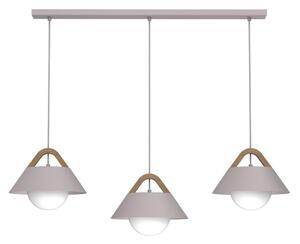 Lampadario a sospensione con cavo FUNDA 3xE27/15W/230V colore crema