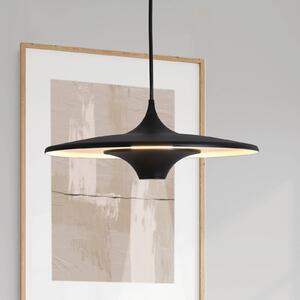 Viokef Lampada LED a sospensione Rene, nera, Ø 42 cm, metallo Rene, Nero, Soggiorno / Sala da pranzo, Metallo, Moderno