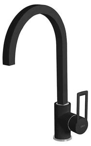 Elleci Miscelatore Monocomando Con Canna Girevole Bridge MKKBRI86 Finitura K86 Nero